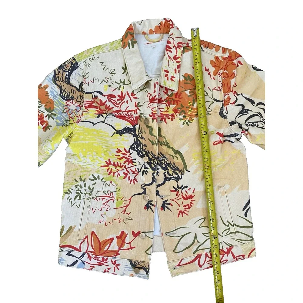 Lewser YITAI LA Sean Lew Printed Shangri Jean‎ Pants Jacket Set L Streetwear Art